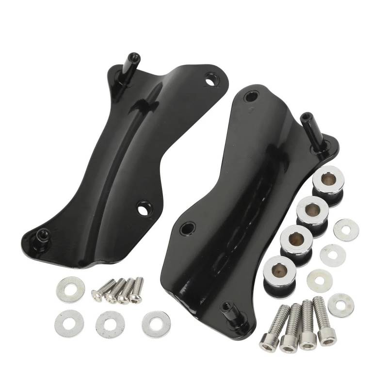 Gepäckträger hinten Motorrad Two Up Tour Pack Gepäckträger Für Für Touring Road King Für Road Glide Für Street Glide 2014-2023 2019 Motorrad Gepäckträger(Black Docking) von JTYQWD