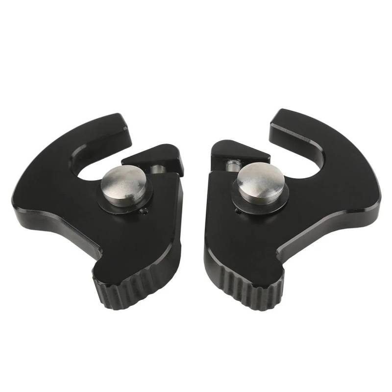 Gepäckträger hinten Sissy Bar Gepäckträger Docking Latch Clips Für Für Touring Für Road King Electra Für Straße Motorrad Zubehör Motorrad Gepäckträger(Schwarz) von JTYQWD