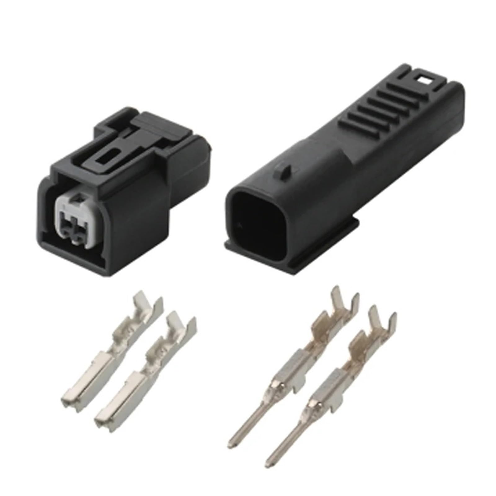 JUANZD 1/5/10/20/50 Sets 2 Pin Auto Wasserdicht Schwarz Stecker for CB400 Accord 6189-6904(2p female male,10 ETS_2P) von JUANZD