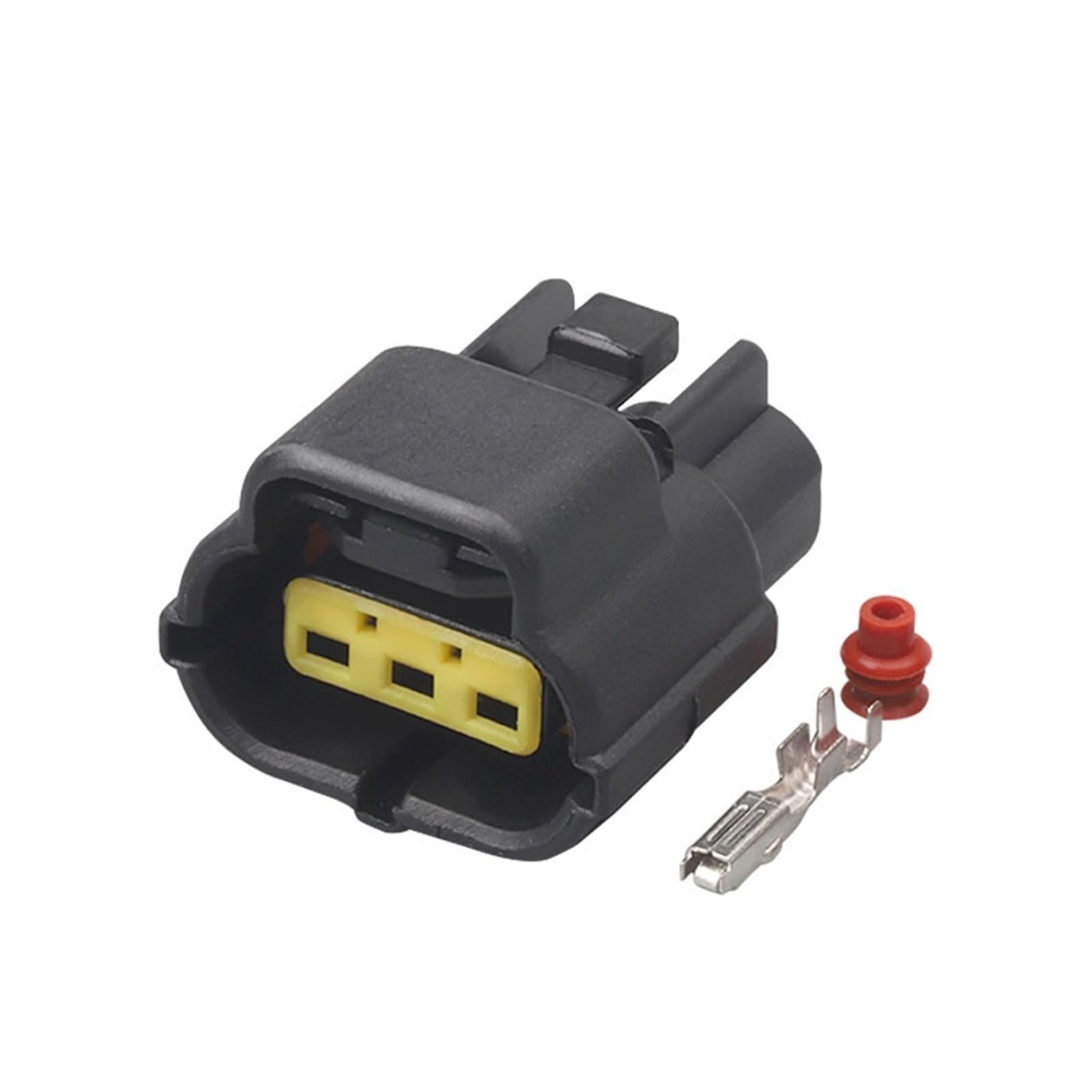 JUANZD 1/5/10/20/50 Sets 3 Pin Automotive Wasserdicht Schwarz Männlich Weiblich Stecker Auto Auto Versiegelt 174359-2 174357-2(3p female,1 set) von JUANZD