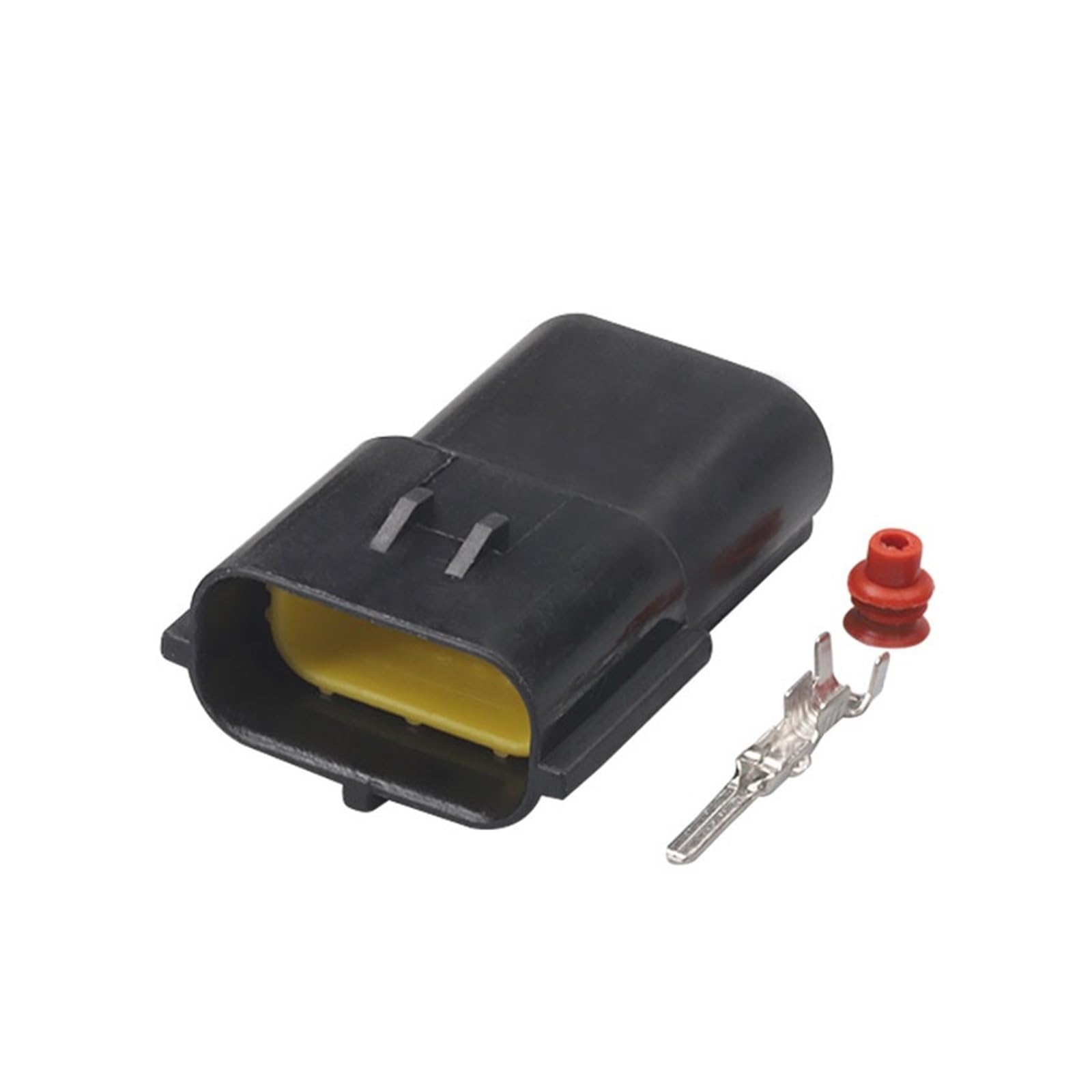 JUANZD 1/5/10/20/50 Sets 3 Pin Automotive Wasserdicht Schwarz Männlich Weiblich Stecker Auto Auto Versiegelt 174359-2 174357-2(3p male,20 sets) von JUANZD