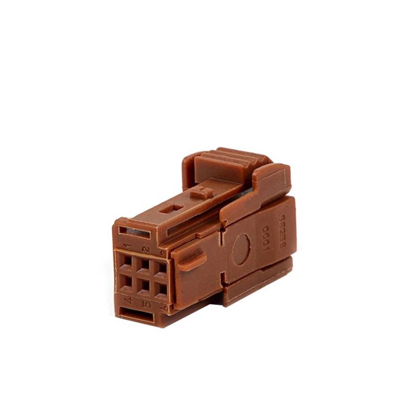 JUANZD 1/5/10/20/50 Sets 6 Pin 63080 sind geeignet for Kabelbaumstecker, wasserdichte Schnellkupplungshülle 98298-0001(6p Brown,1 set) von JUANZD