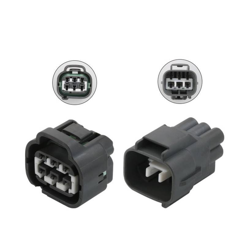 JUANZD 1/5/10/20/50 Sets 6 Pin Auto Wasserdichter Stecker MG641107-5 90980-11034 Kabelbaum Stecker Pedal Buchse(6p male female,1 SET_6P) von JUANZD