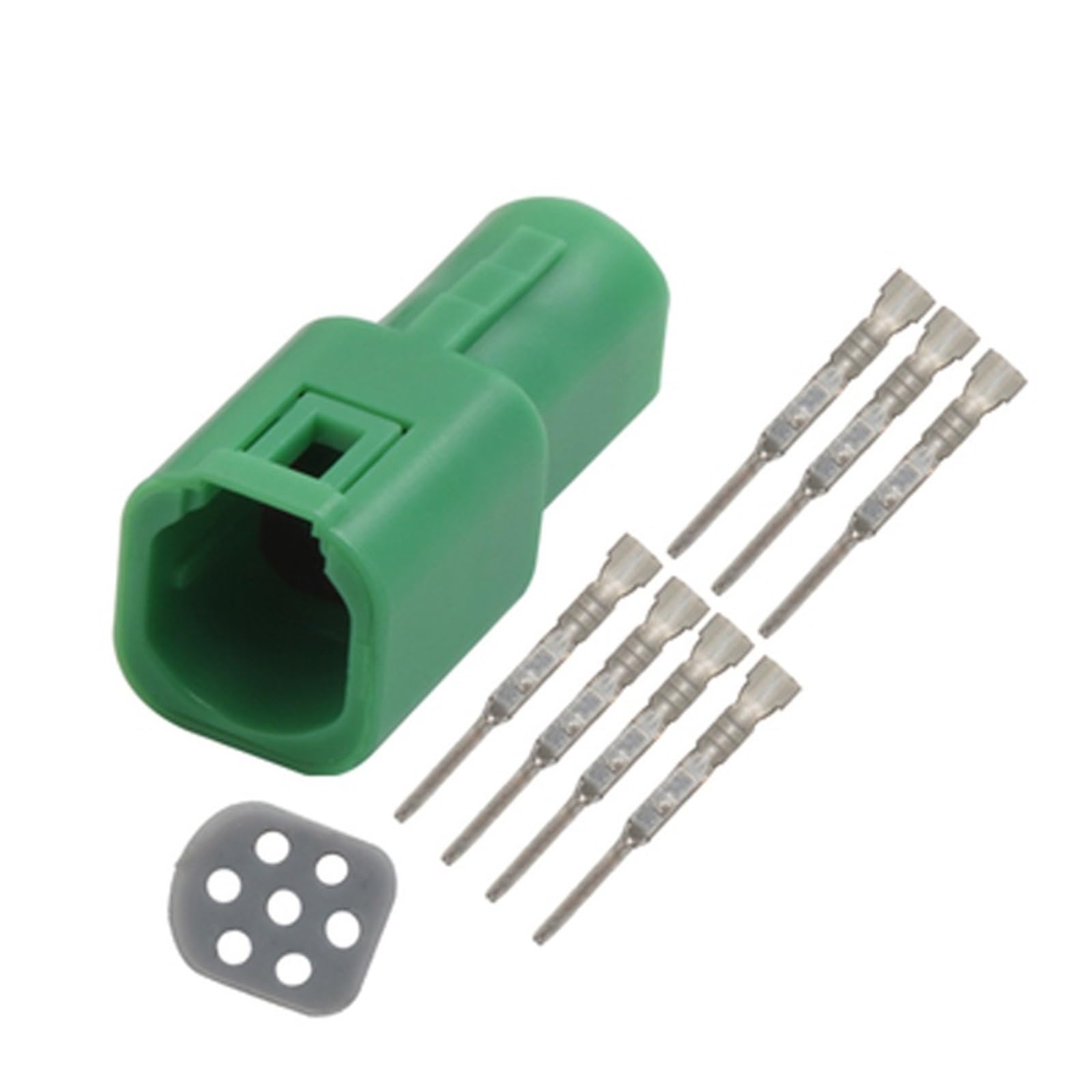 JUANZD 1/5/10/20 Set 7 Pin Wasserdicht Männlich Weiblich Kabel Stecker Automotive Grün Verdrahtung Stecker Steckdosen Dichtung 2822344-1 2822343 917319-4(7p male,10 sets) von JUANZD