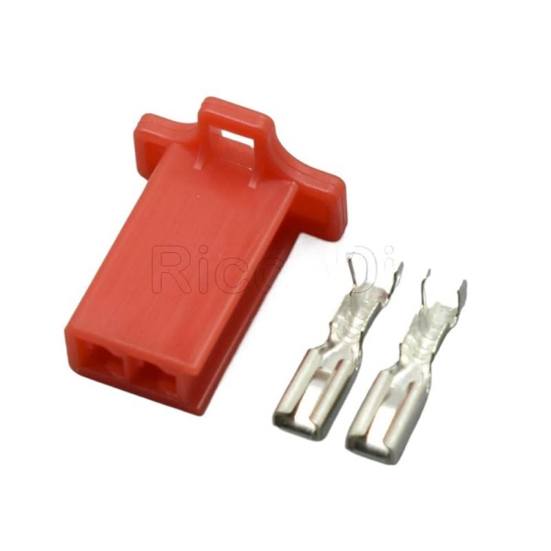 JUANZD 1/5/10/20 Set Männlich Weiblich 2,8mm Serie Kabelbaum Motorrad Sensor Stecker Automotive Kabel Buchse 6030-2981 6040-2111(Female red,10Sets) von JUANZD