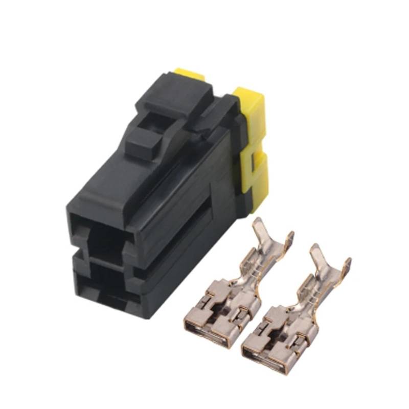 JUANZD 1/5/10/20 Sets 2 Pin 9,5 MM Wasserdicht Hohe Strom Männlich Weiblich Schwarz Automobil Stecker Verdrahtung Stecker 7122-4123-30 7123-4123-30(2p femal,10 sets) von JUANZD