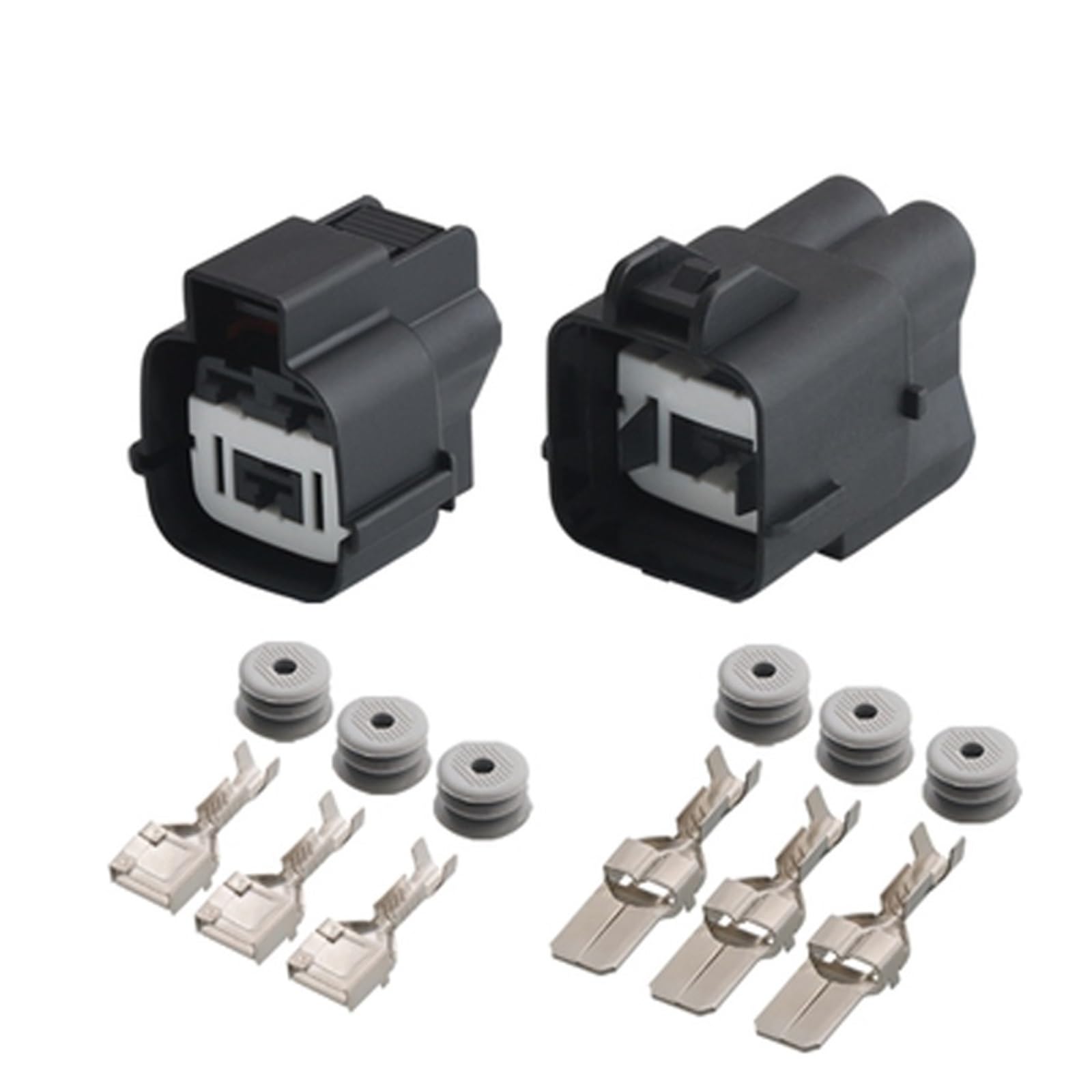 JUANZD 1/5/10/20 Sets 3 Pin Automobil Männlich Weiblich Stecker Elektronische Lüfter Stecker MG642292-5(3p male female,20 sets) von JUANZD