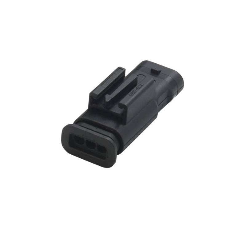 JUANZD 1/5/10/20 Sets 3-poliger elektronischer wasserdichter Kfz-Stecker 1718653-1 for 4F0973703A 4F0973703(3p male,5 sets) von JUANZD