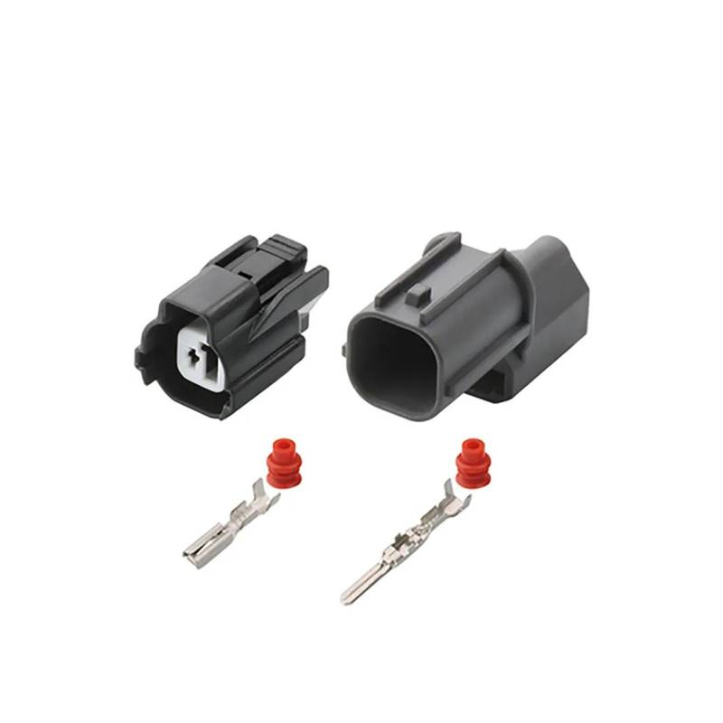 JUANZD 1/5/10/20Kit 1Pin Weibliche Magnet Stecker VTEC Stecker BS Geschwindigkeit Sensor Stecker for 6181-0227 6189-0386(Male female set,10Sets) von JUANZD