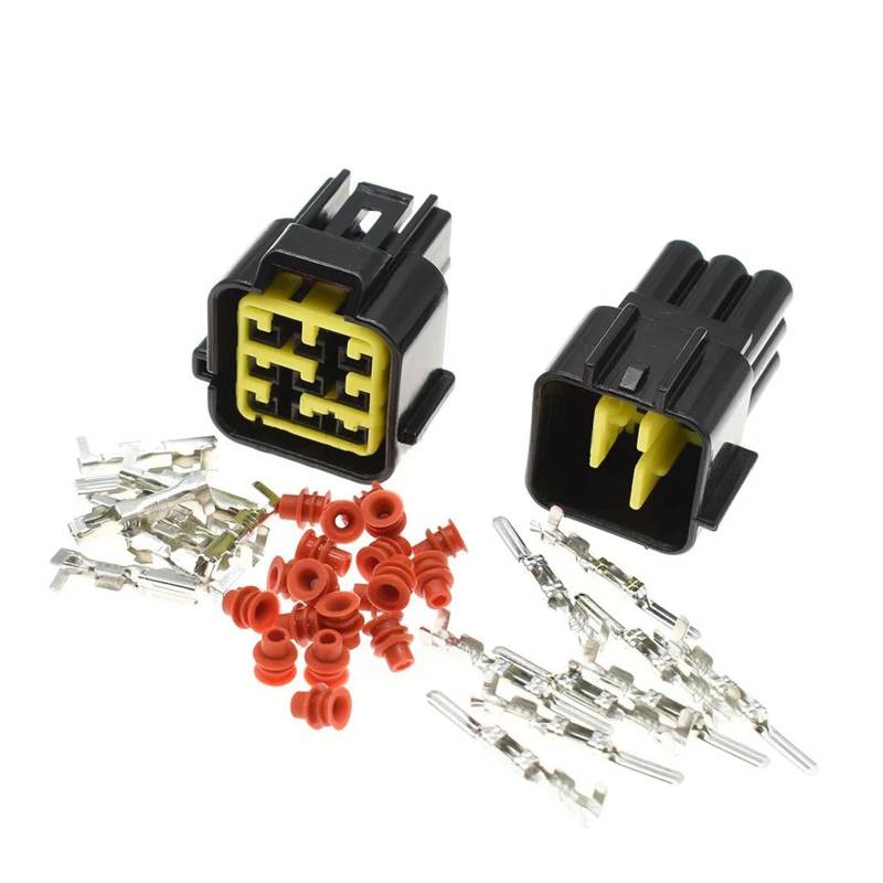 JUANZD 1/5/10/20Kits 9 Pins Weg Weiblich Männlich Wasserdicht Elektrische Draht Stecker Stecker Auto Stecker FW-C-9M-B FW-C-9F-B(Male female set,10Sets) von JUANZD