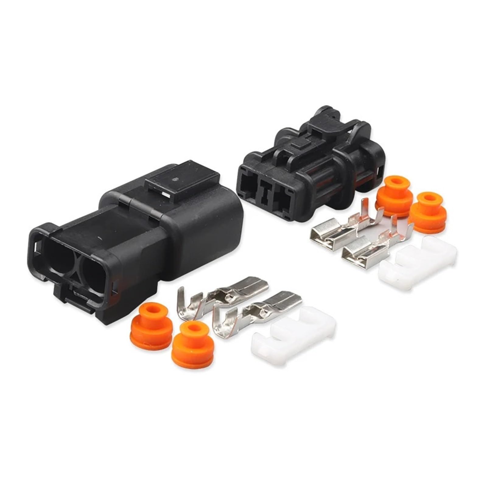 JUANZD 1/5/1020/50 Sets 2 Pin Auto Switch 6,3 mm Header Stecker Buchse 7123-6423-30(2p Female Male,50 SETS_2P) von JUANZD