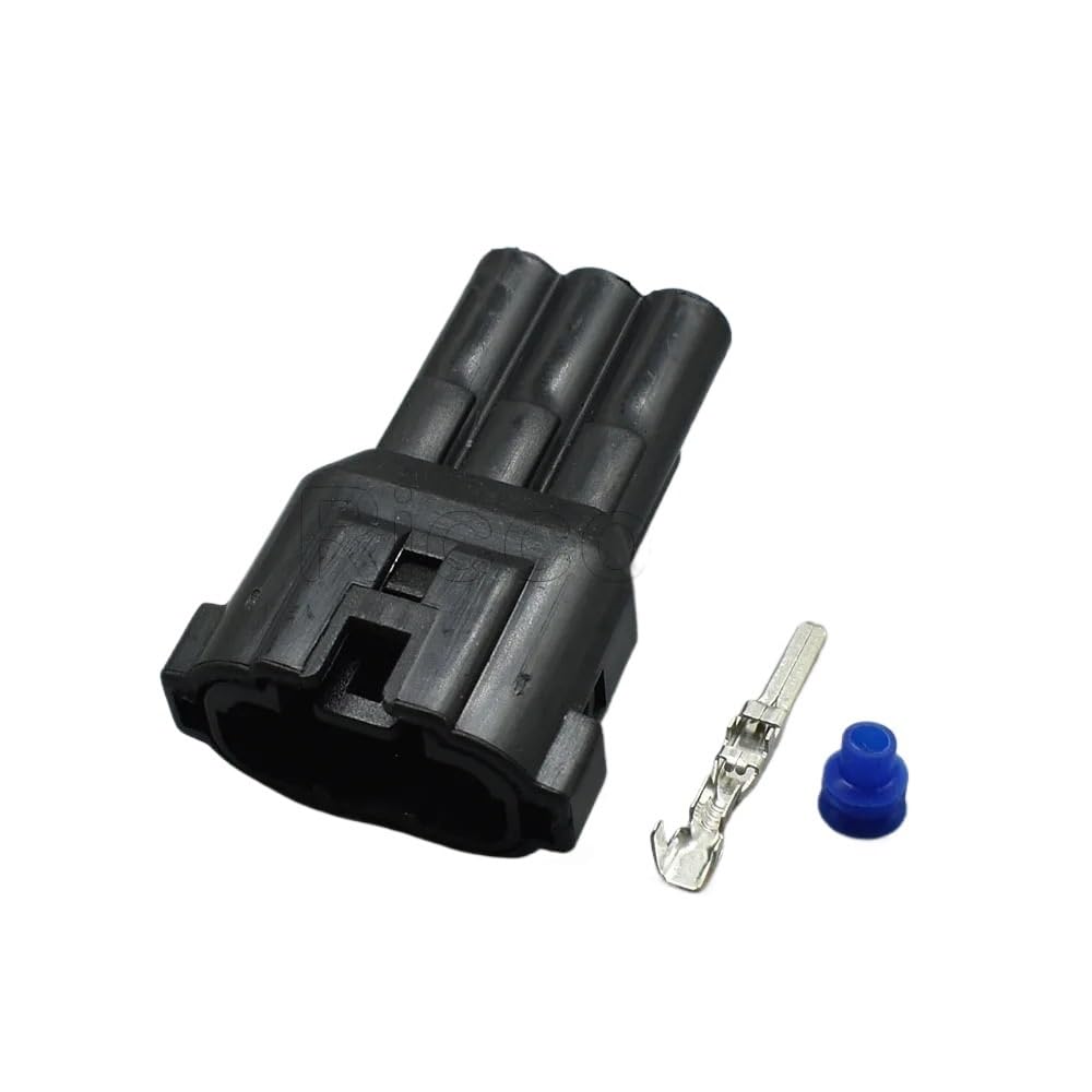 JUANZD 1/5/20Kits 2.2 Serie 3 Pin HM 090 Männlich Weiblich Elektrischer Wasserdichter Autostecker 6180-3451 6187-3801(Male black,10Sets) von JUANZD