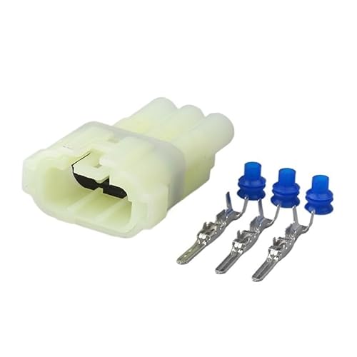 JUANZD 1/5/20Kits 2.2 Serie 3 Pin HM 090 Männlich Weiblich Elektrischer Wasserdichter Autostecker 6180-3451 6187-3801(Male set,10Sets) von JUANZD