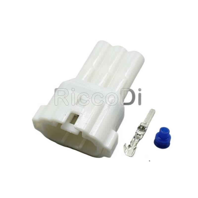 JUANZD 1/5/20Kits 2.2 Serie 3 Pin HM 090 Männlich Weiblich Elektrischer Wasserdichter Autostecker 6180-3451 6187-3801(Male white,10Sets) von JUANZD