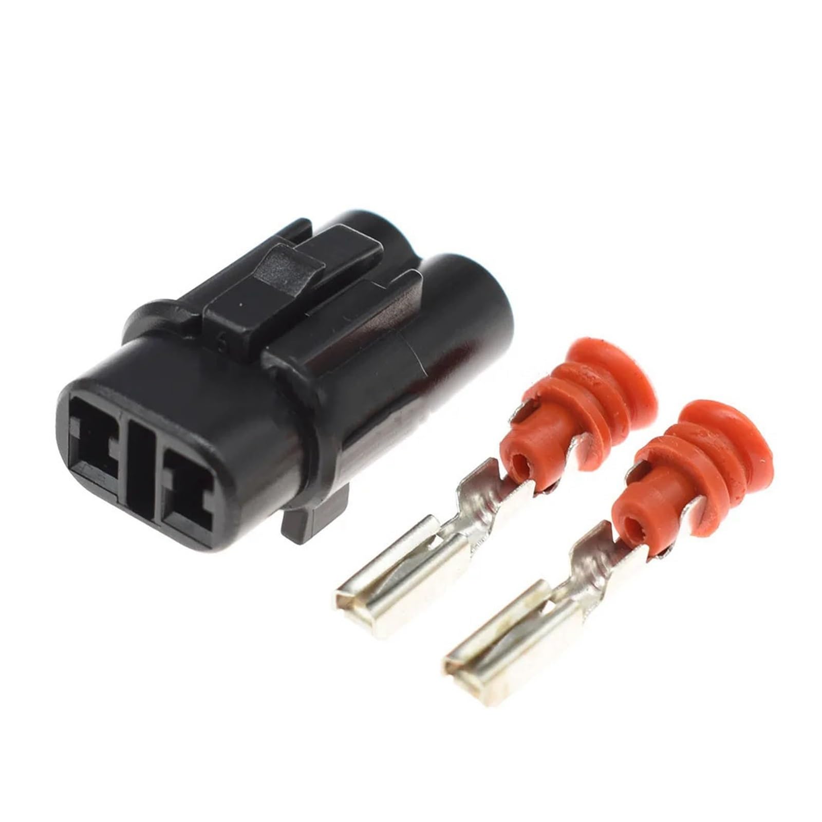 JUANZD 1-20 Kit Schwarz MT Versiegelt 2 Pin Way Männlich Weiblich Gehäuse Wasserdicht Auto Stecker for 6180-2321 6187-2311(Female set,1Set) von JUANZD