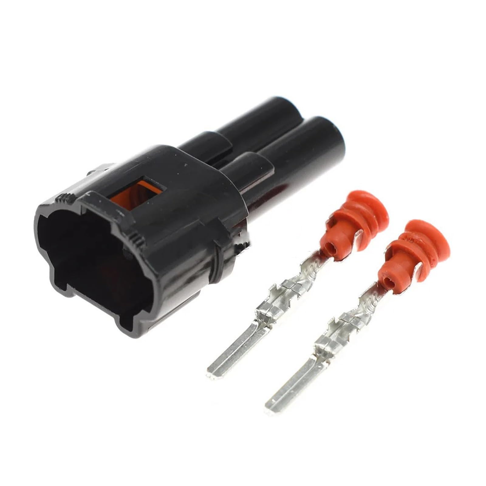 JUANZD 1-20 Kit Schwarz MT Versiegelt 2 Pin Way Männlich Weiblich Gehäuse Wasserdicht Auto Stecker for 6180-2321 6187-2311(Male set,10Sets) von JUANZD