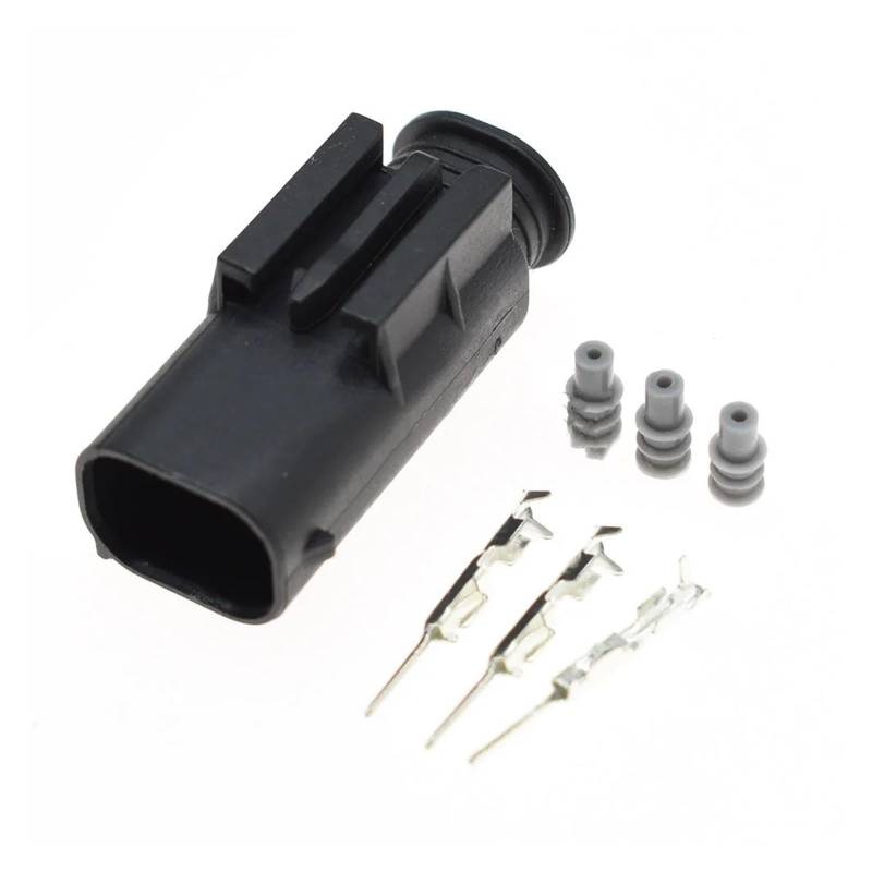 JUANZD 1-20 Kits 3 Pin Way Männlich Weiblich Wasserdicht Automotive Radar Sensor Stecker for C200 9-967081-1 968402-1 1-967642(Male set,10Sets) von JUANZD