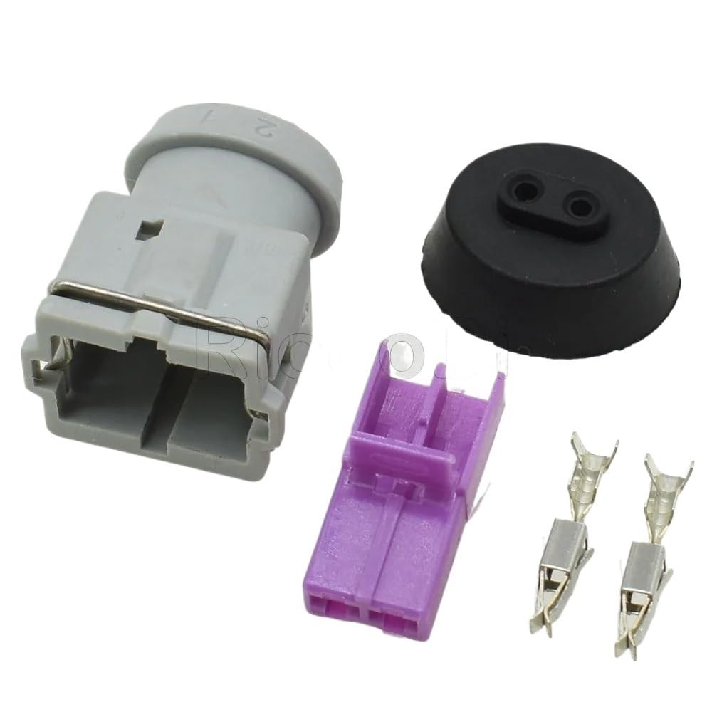 JUANZD 1-20 Sets 144473-8 2 Pin Auto Stecker Buchse Stecker Automotive Verdrahtung Terminal Buchse for Auto 144473-2 144473-5 144473-7 3,5(DJ7024C-3.5-21,10Sets) von JUANZD