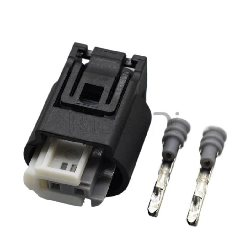 JUANZD 1-20 Sets 2 Pin Weiblich Männlich Motor Kühlmittel Temp Draht Stecker Auto Wasserdicht Sauerstoff Sensor Buchse Stecker for 1718555-1(Female set,5Sets) von JUANZD