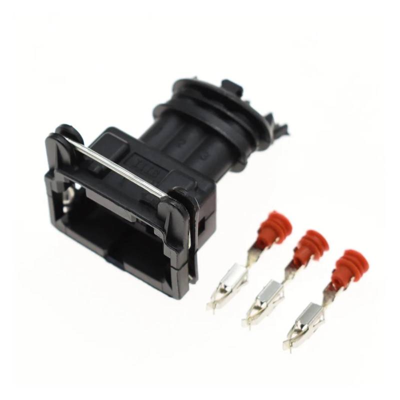 JUANZD 1–20 Sets 3-poliger weiblich männlicher Auto-Stromkabel-Anschluss, Drossel-Sensor-Stecker 282191-1, 282729-1, 1-962581-1(Female Set,10Sets) von JUANZD