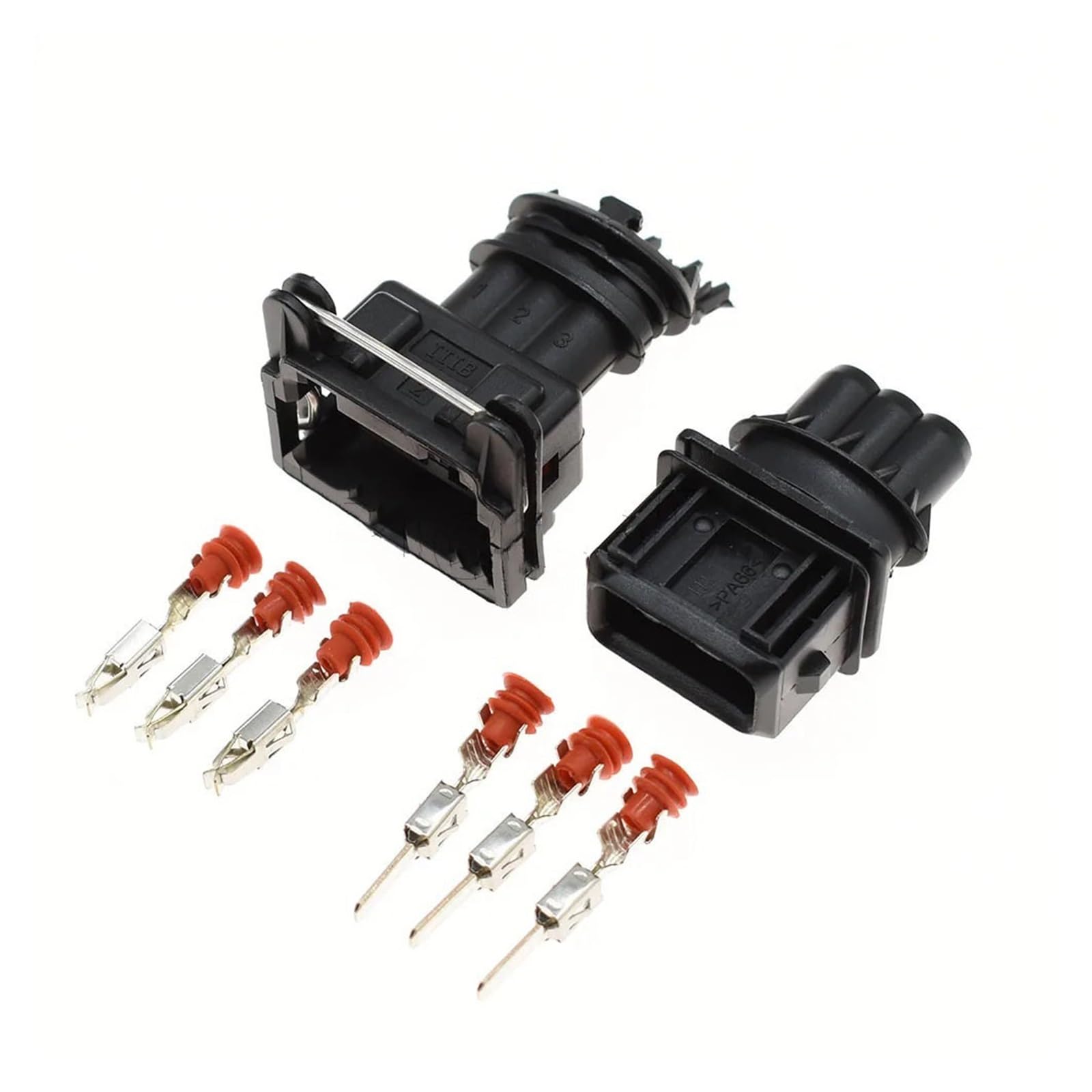 JUANZD 1–20 Sets 3-poliger weiblich männlicher Auto-Stromkabel-Anschluss, Drossel-Sensor-Stecker 282191-1, 282729-1, 1-962581-1(Male Female set,1Set) von JUANZD