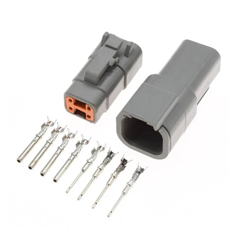 JUANZD 1-20 Sets 4 Pin DTM Serie Weiblich Männlich Elektrische Auto Stecker Automotive Stecker DTM06-4S/ATM06-4S DTM04-4P/ATM04-4P(Male Female set,20Sets) von JUANZD