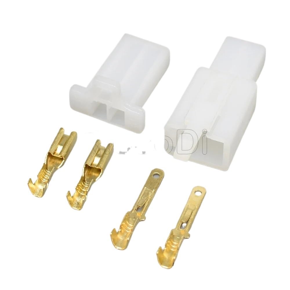 JUANZD 1-20Sets 2 Pin Männlich Weiblich Kabelbaum Motorrad ABS Automotive Kabel Stecker 6030-2981 6040-2111(Male female set,5Sets) von JUANZD