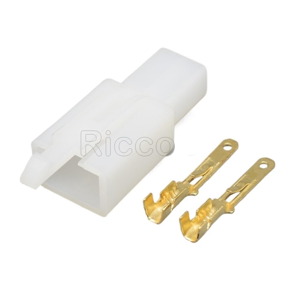 JUANZD 1-20Sets 2 Pin Männlich Weiblich Kabelbaum Motorrad ABS Automotive Kabel Stecker 6030-2981 6040-2111(Male set,1Set) von JUANZD