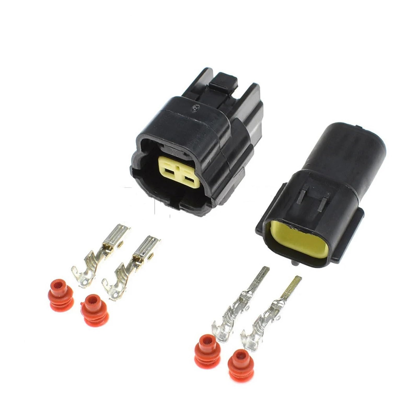 JUANZD 1-20Sets 2 Pin Way 174354-2 174352-2 Männlich Weiblich Wasserdicht Versiegelt Auto Draht Stecker for Automotive Auto Lkw(Male female set,20Sets) von JUANZD