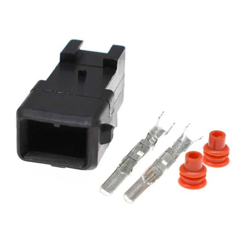 JUANZD 1-20Sets 2Pin TE 3,5mm Serie Wasserdichter Stecker 282189-1 for EV1 Zündspule(Male set,20Sets) von JUANZD