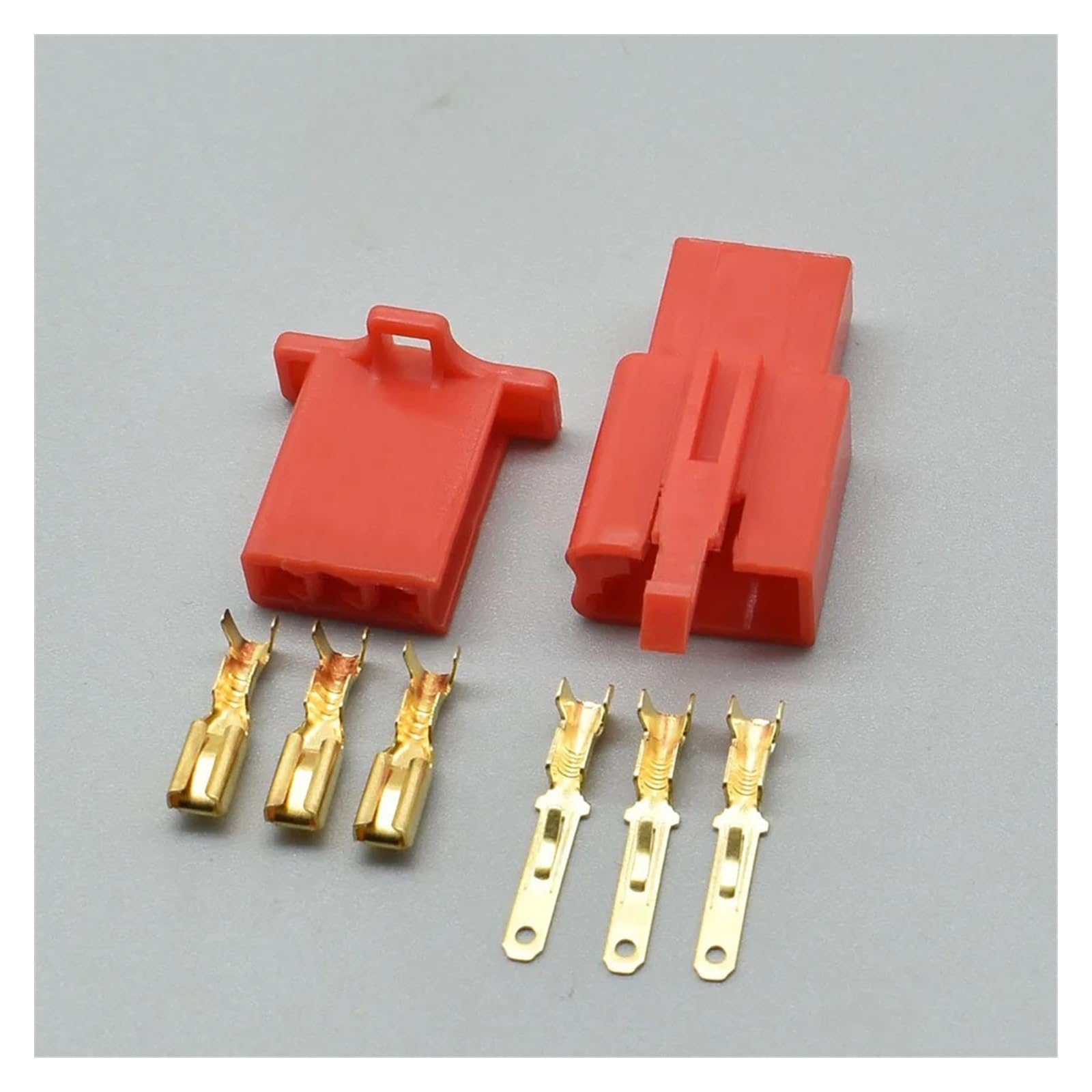 JUANZD 1-20Sets 3 Pin/Weg Automobil Elektronische Motorrad Kabelbaum Stecker Stecker 6030-3991 6040-3111(3pin red,5Sets) von JUANZD