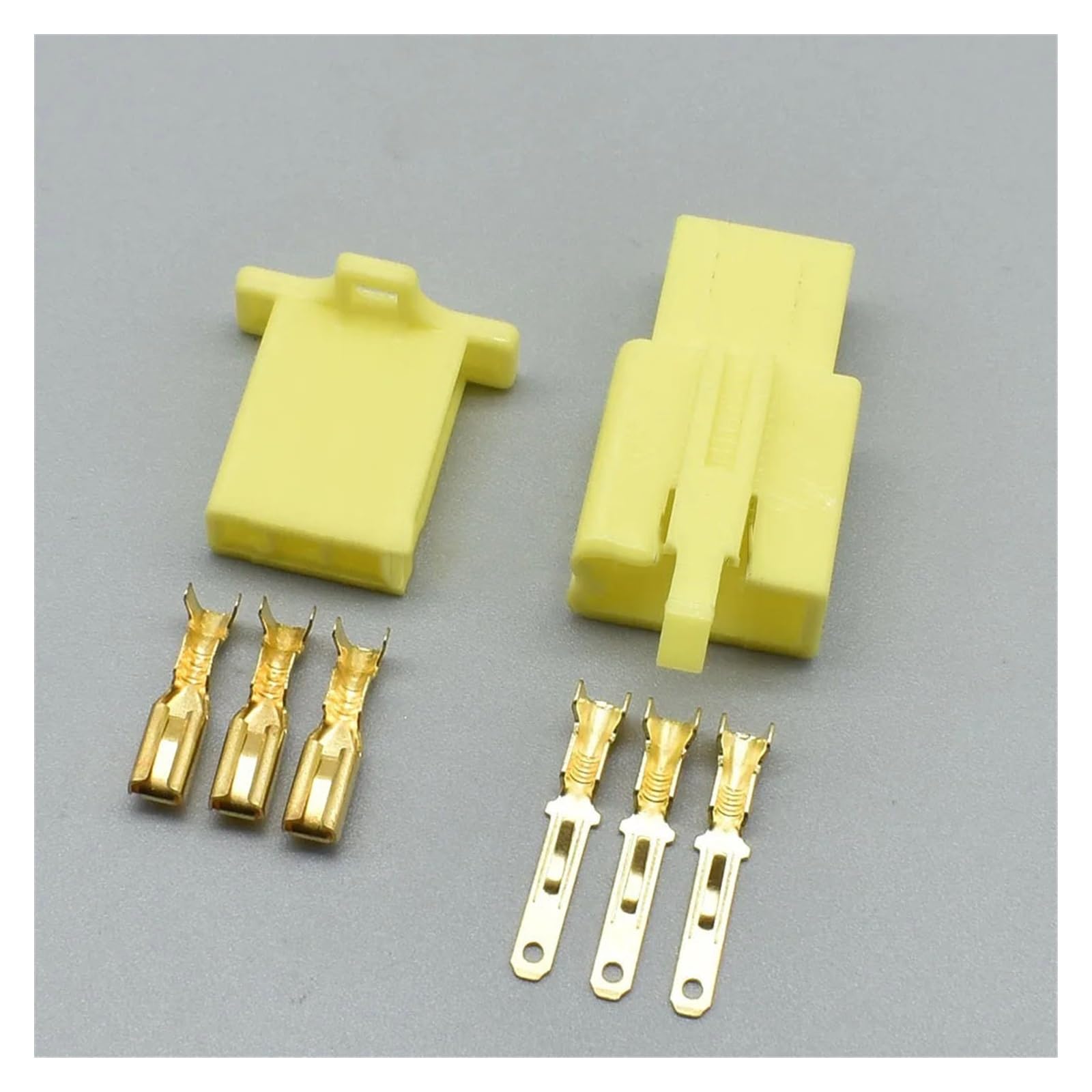 JUANZD 1-20Sets 3 Pin/Weg Automobil Elektronische Motorrad Kabelbaum Stecker Stecker 6030-3991 6040-3111(3pin yellow,20Sets) von JUANZD