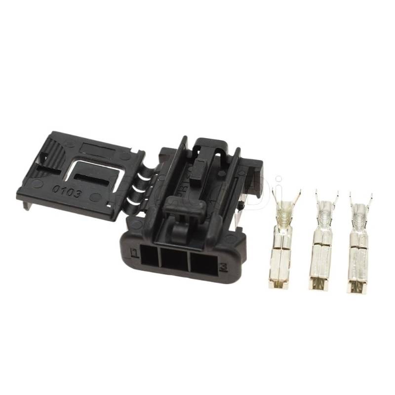 JUANZD 1-20Sets 3 Pins Auto Kunststoff Gehäuse Stecker Mit Drähte Automotive Verdrahtung Kabel Buchse for 98821-1031(Female set,1Set) von JUANZD