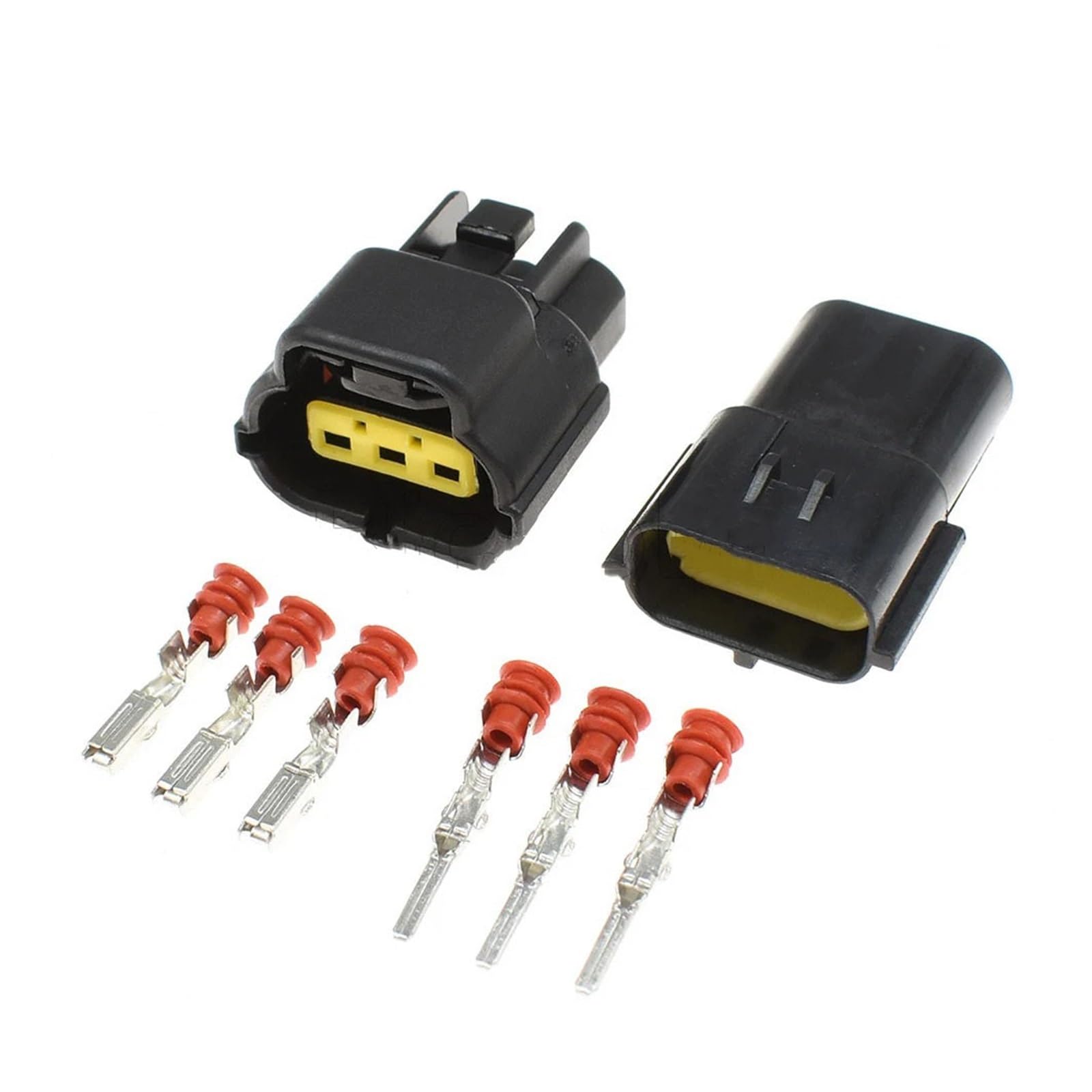 JUANZD 1-20Sets 3 Wege Weiblich Männlich Auto Elektrische Stecker Wasserdichten Stecker 174359-2 174357-2 Sauerstoff Sensor(Male female set,20Sets) von JUANZD