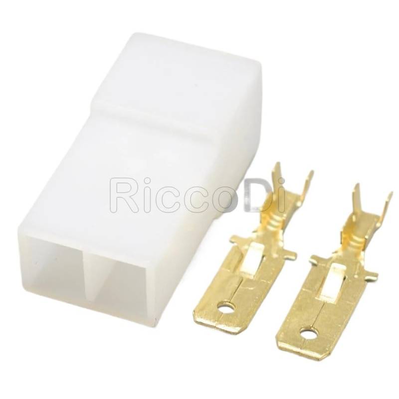 JUANZD 1-20kits 2-poliger unversiegelter Kfz-Stecker, weiblich, männlich, elektrischer PA66-Stecker mit Anschlussstiften 180924-5 180923-5(Male set,1Set) von JUANZD