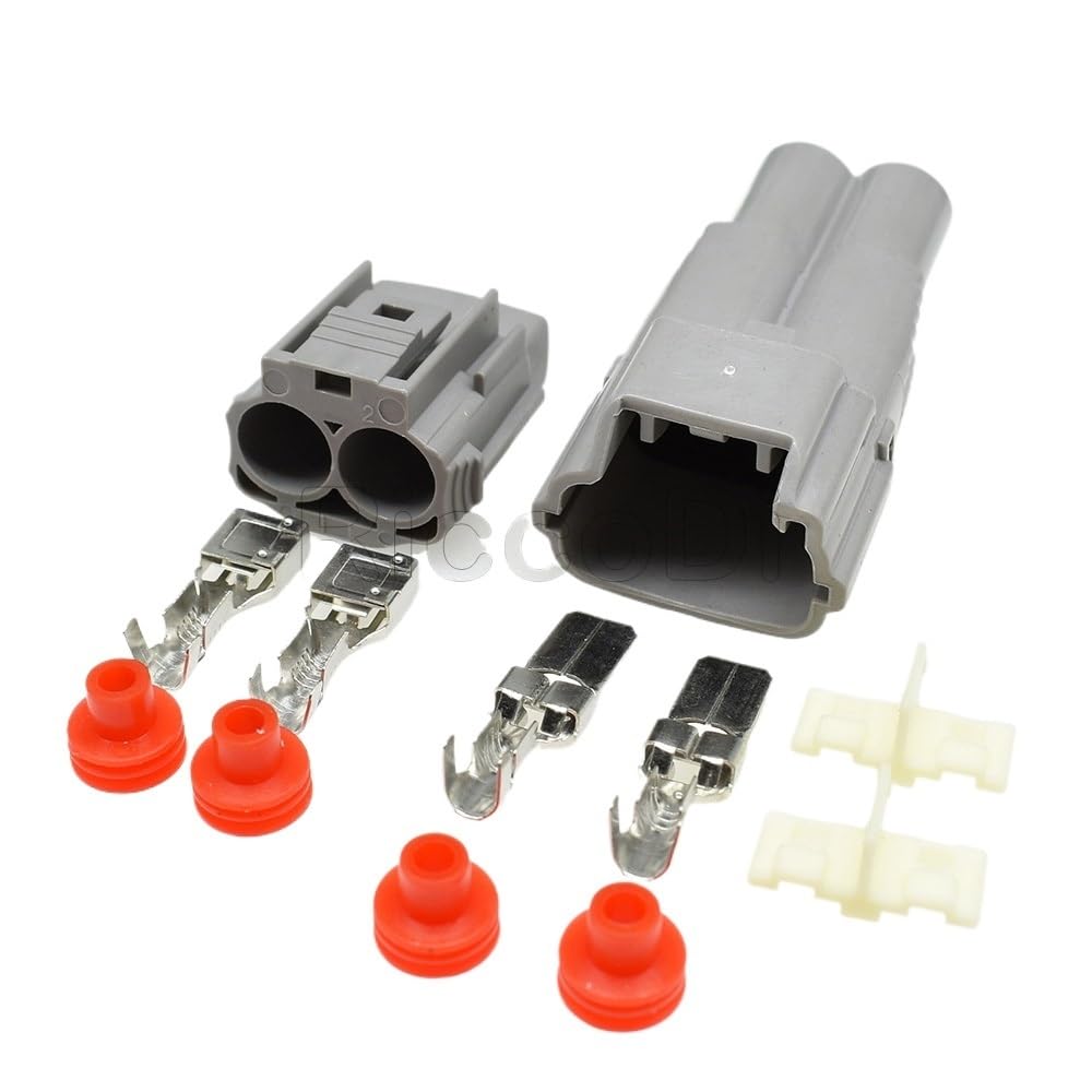 JUANZD 1-20kits 2Pin 8mm Serie Auto Stecker Heavy-duty Automobil Wasserdichten Stecker Hochstrom Stecker Stecker DJ7025B-7,8-11/21(Male female set,5Sets) von JUANZD