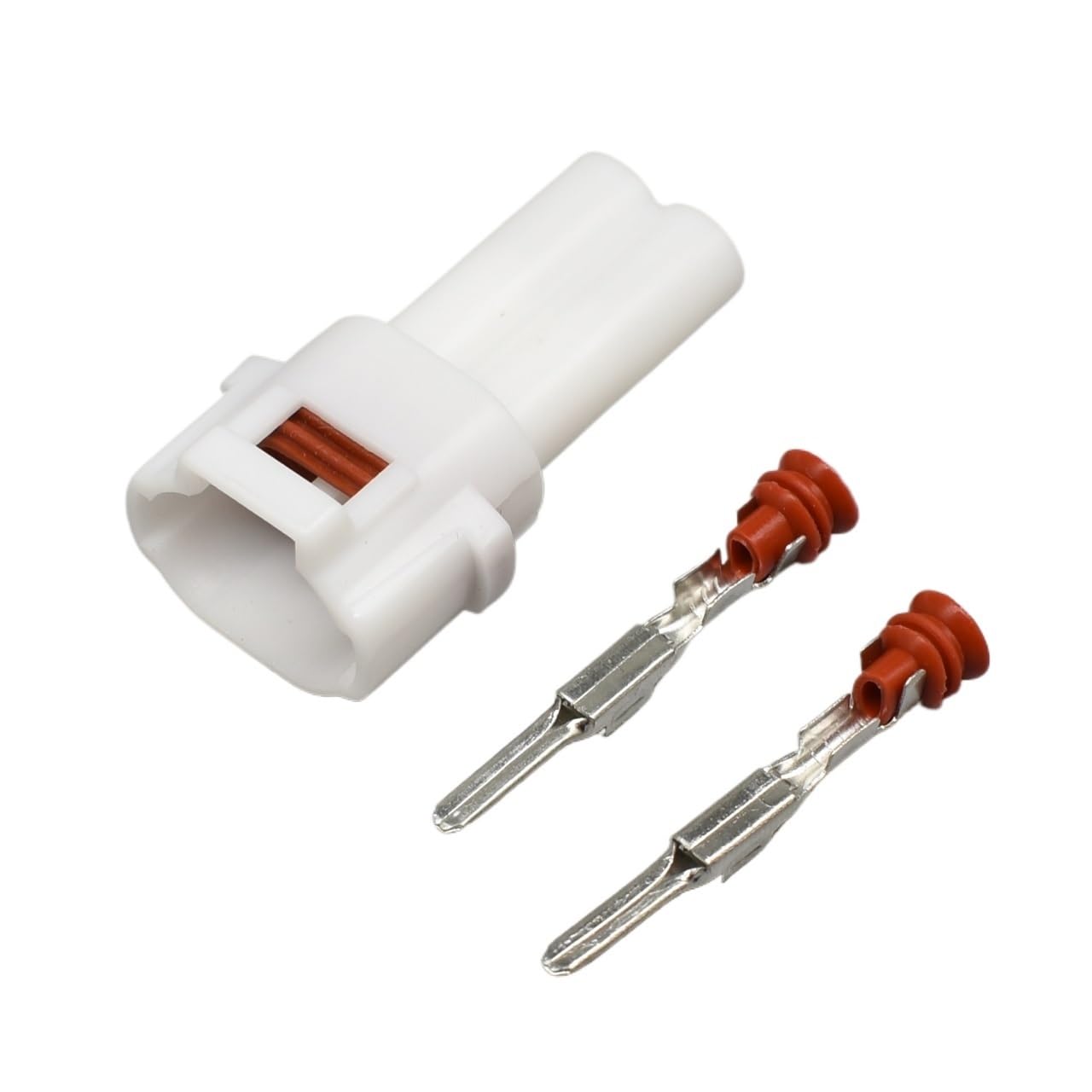 JUANZD 1-20kits Versiegelt 2Pin MT090 2Pin Männlich Weiblich Gehäuse Wasserdicht Auto Stecker for 6187-2171 6180-2181(White Male,1set) von JUANZD