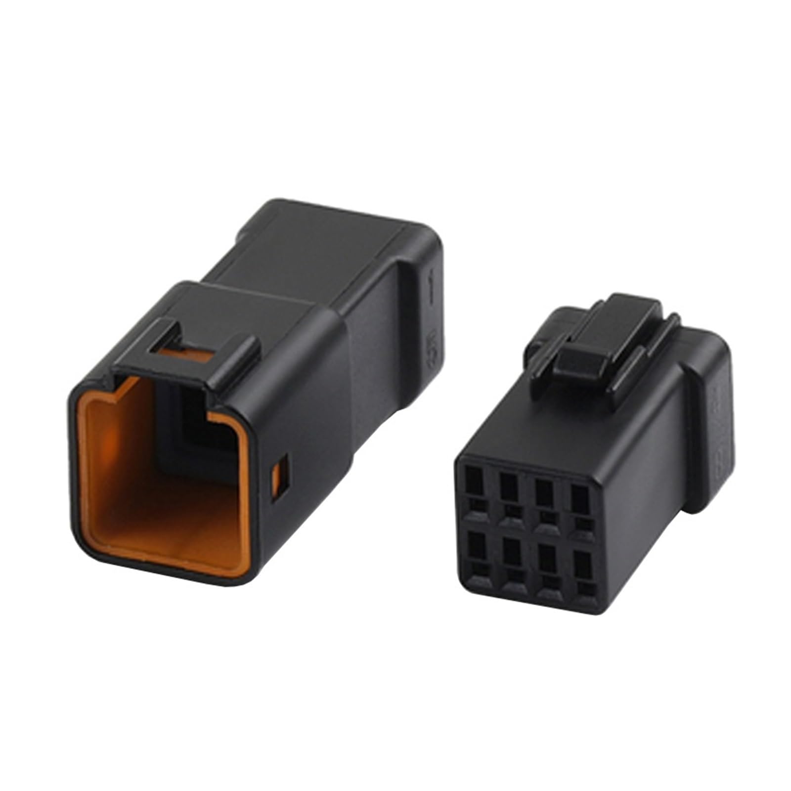 JUANZD 1 Set 2 3 4 6 8 Pin 0,7mm Wasserdichte Elektronische Stecker Kabelbaum Buchse Männlich Weiblich Butt Plug for JST-02T(8pim) von JUANZD