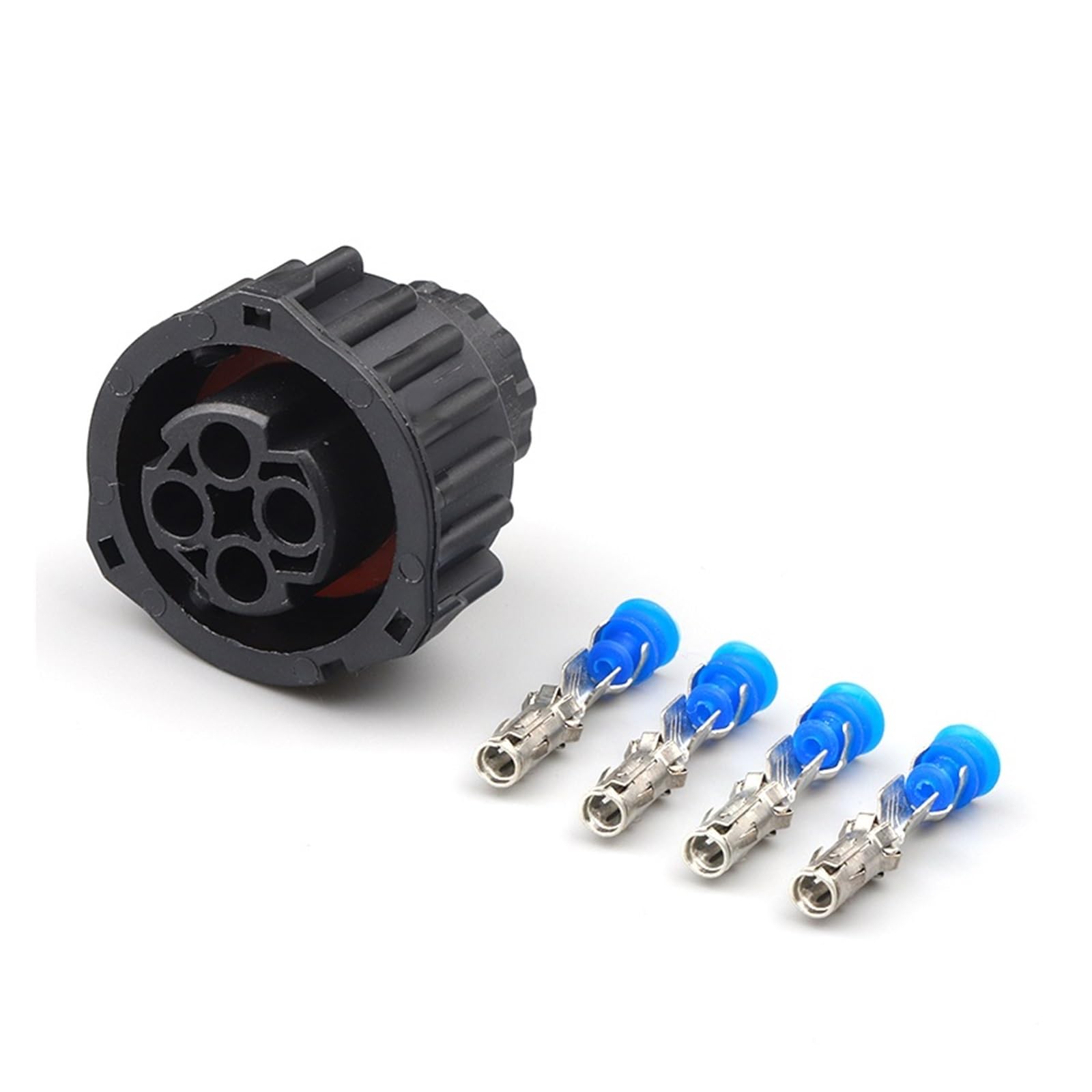 JUANZD 1 Set 4 Pin Way Runde A7 Kilometerzähler Geschwindigkeit Sensor Stecker Auto Versiegelt Stecker Männlich Weiblich Buchse 1-967402-1 1-967325-1(Lavender,10 sets) von JUANZD