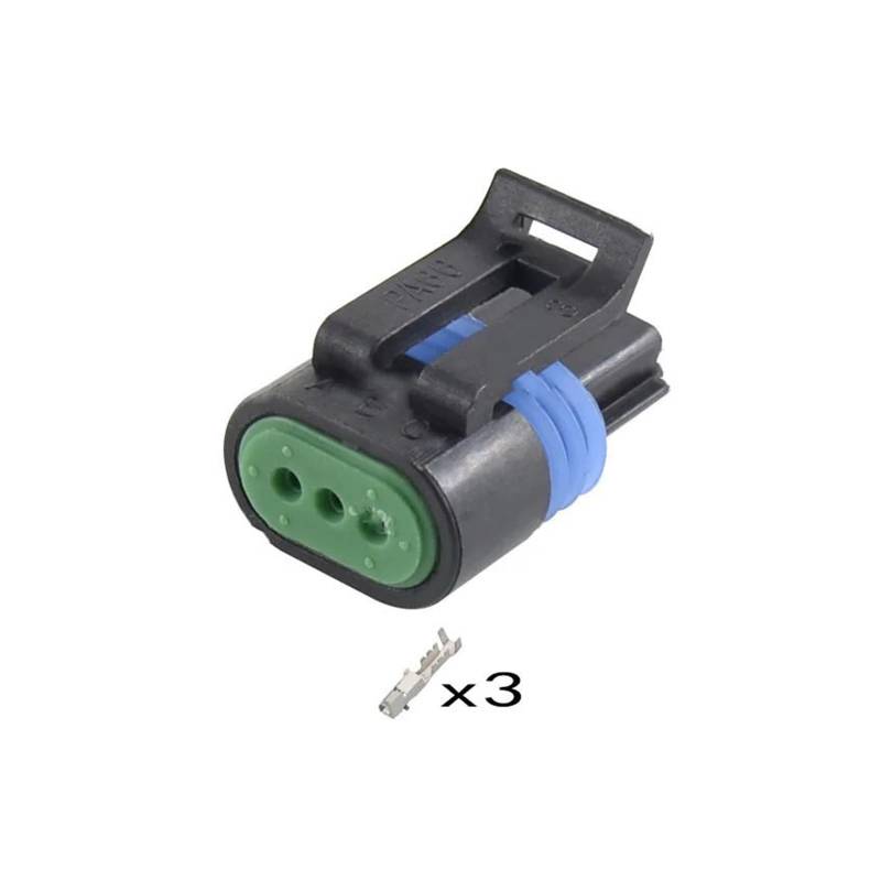 JUANZD 10 Sets 3 Pin Auto Sensor Wasserdichten Stecker Kabelbaum Gehäuse Stecker 12162182 12162185(100 sets) von JUANZD