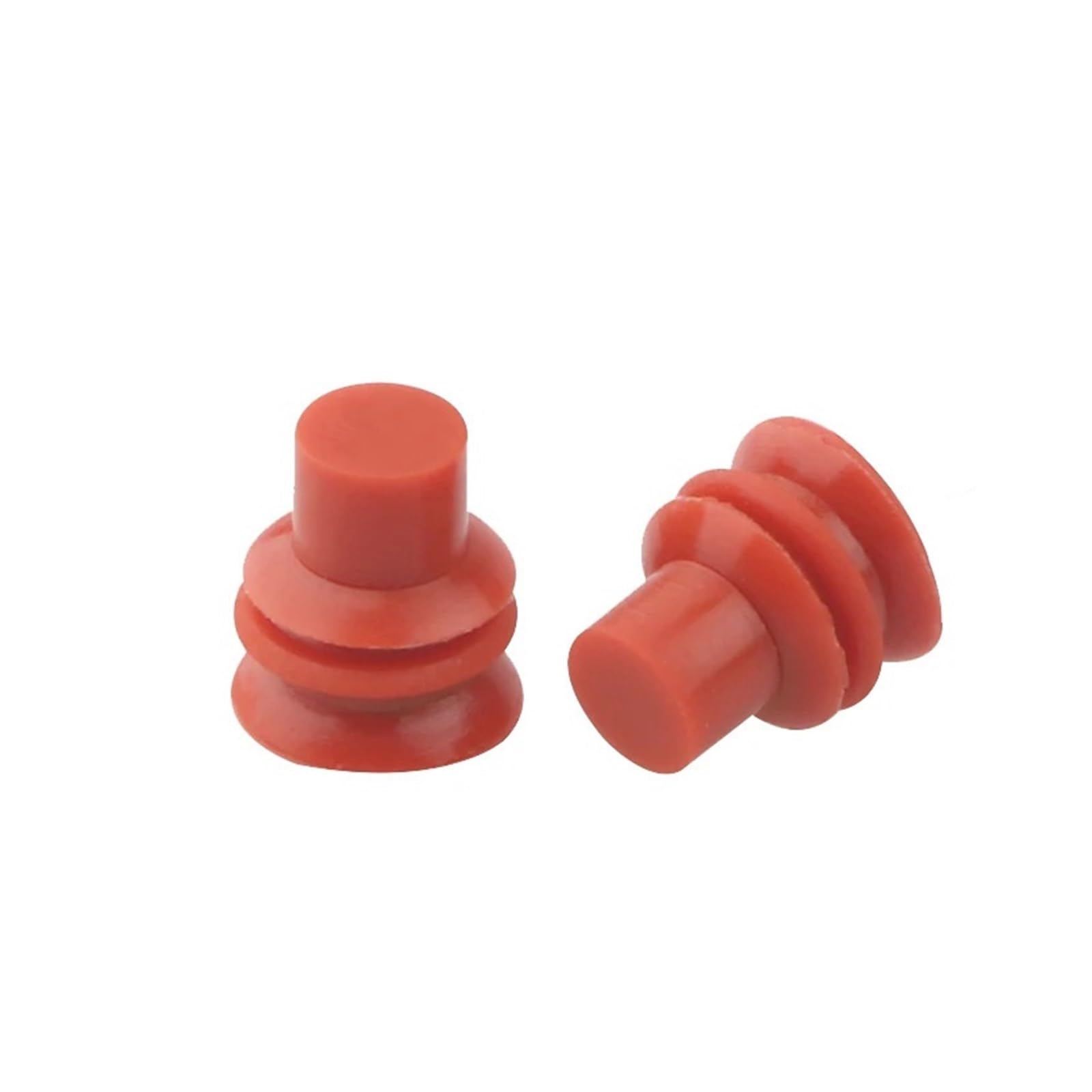 JUANZD 100 Stück wasserdichte Kfz-Kabelstecker, Vollgummidichtung, rot, superversiegelte Drahtdichtungen(1000 Pcs) von JUANZD