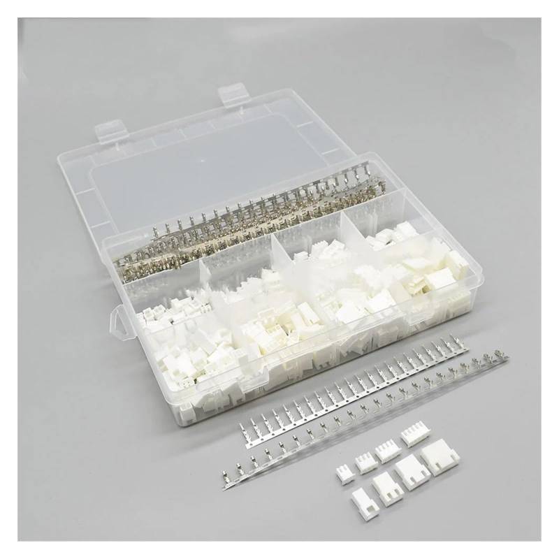 JUANZD 1040 Stück (120 Satz) 2,5 mm Pitch 2/3/4/5 Pin Stecker und Buchse Steckergehäuse Stecker/Buchse Pin Header Crimp Terminals Connector Kit(2BOX) von JUANZD