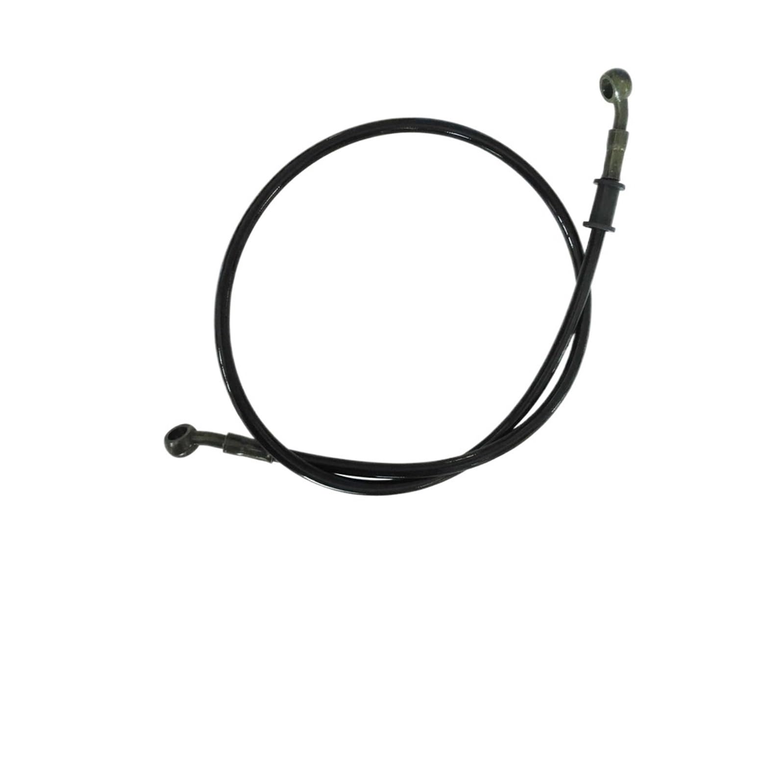 JUANZD 10mm 28 Grad Motorrad Dirt Bike Geflochtene Linie Stahl Brems Schlauch Kabel Hydraulische Banjo Rohr 270mm-1500mm for Universal Racing(110cm Black) von JUANZD