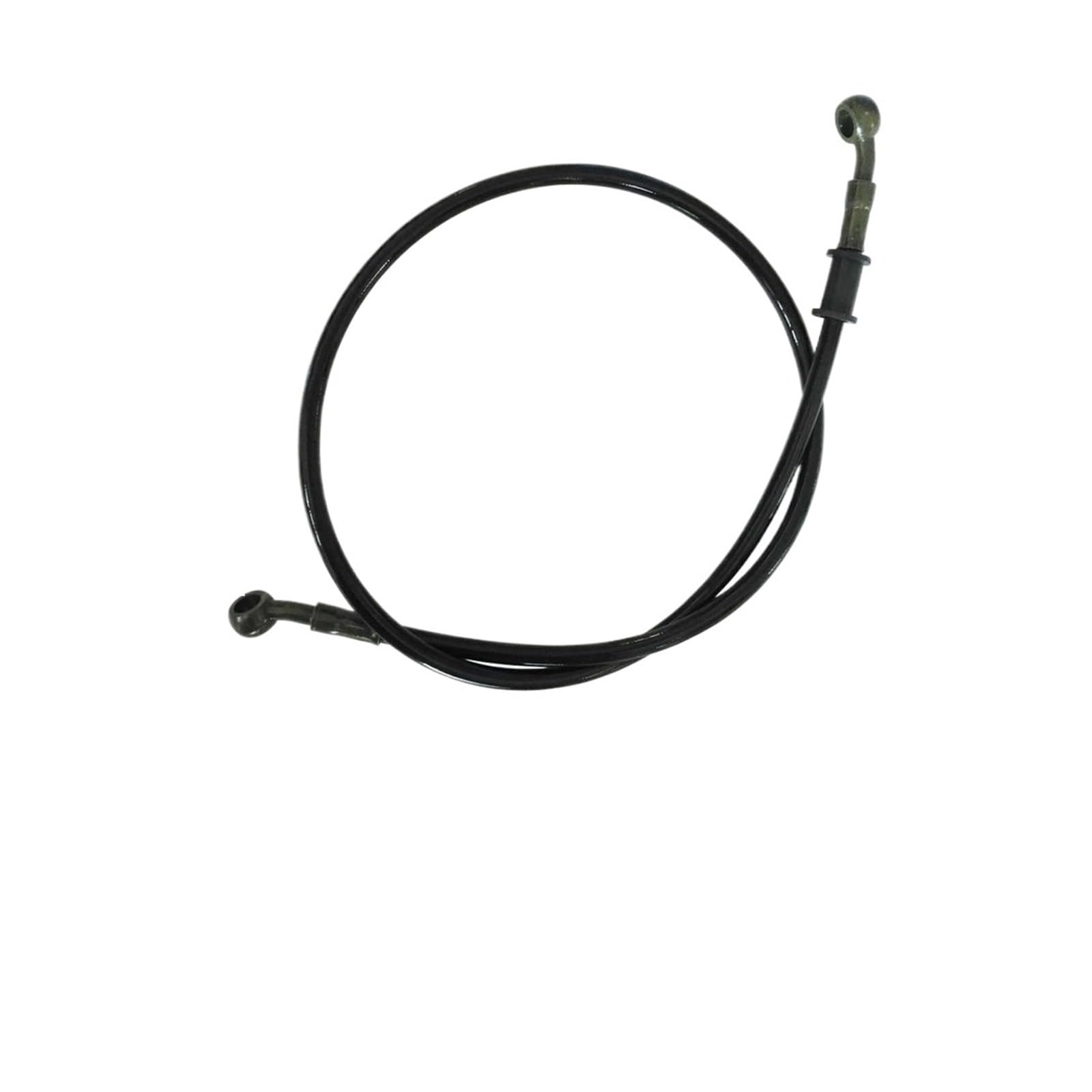 JUANZD 10mm 28 Grad Motorrad Dirt Bike Geflochtene Linie Stahl Brems Schlauch Kabel Hydraulische Banjo Rohr 270mm-1500mm for Universal Racing(27cm Black) von JUANZD