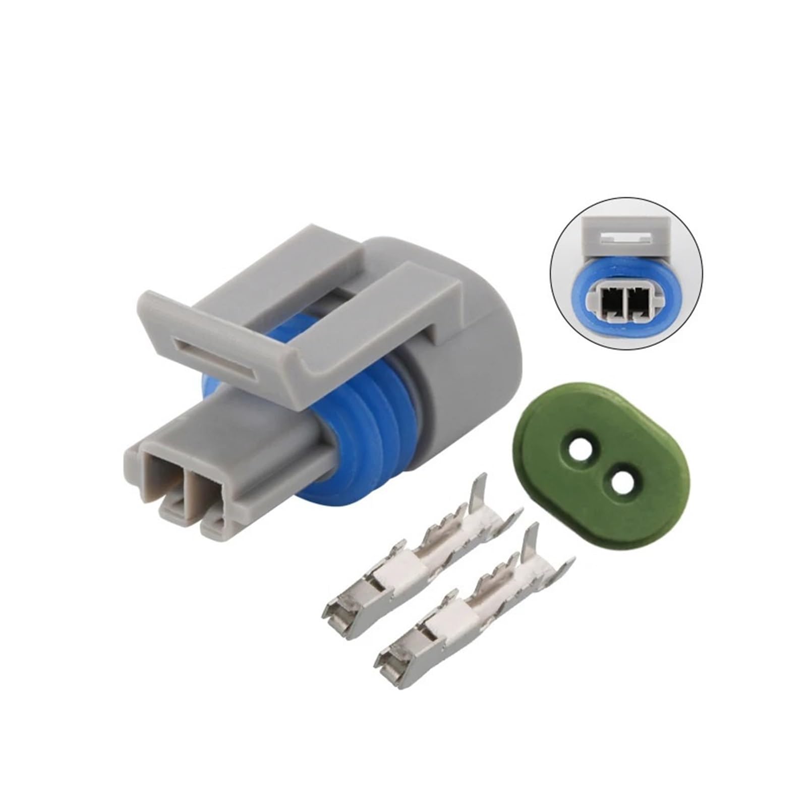 JUANZD 2/5/10/20/50/100 Sets 2 Pin Sensor Stecker Wasserdichte Elektrische Draht Buchse for 12162197(2p female,100 SETS_2P) von JUANZD