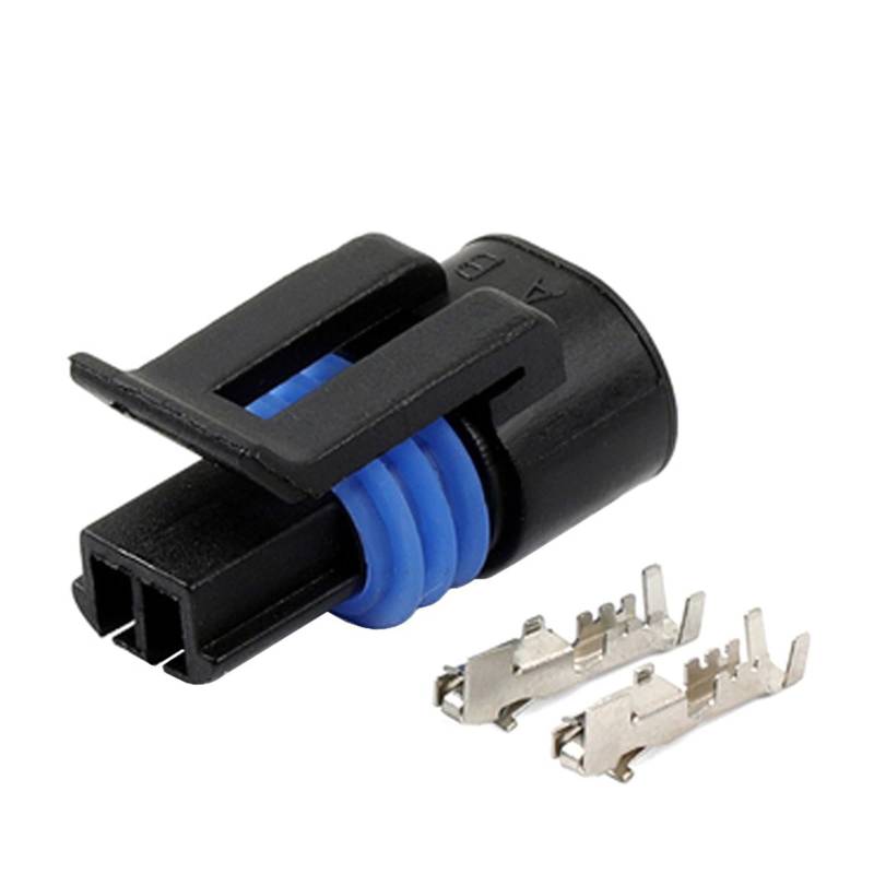 JUANZD 2/5/10/20/50/100 Sets 2 Pin Sensor Stecker Wasserdichte Elektrische Draht Buchse for 12162197(2p female A,100 SETS_2P) von JUANZD