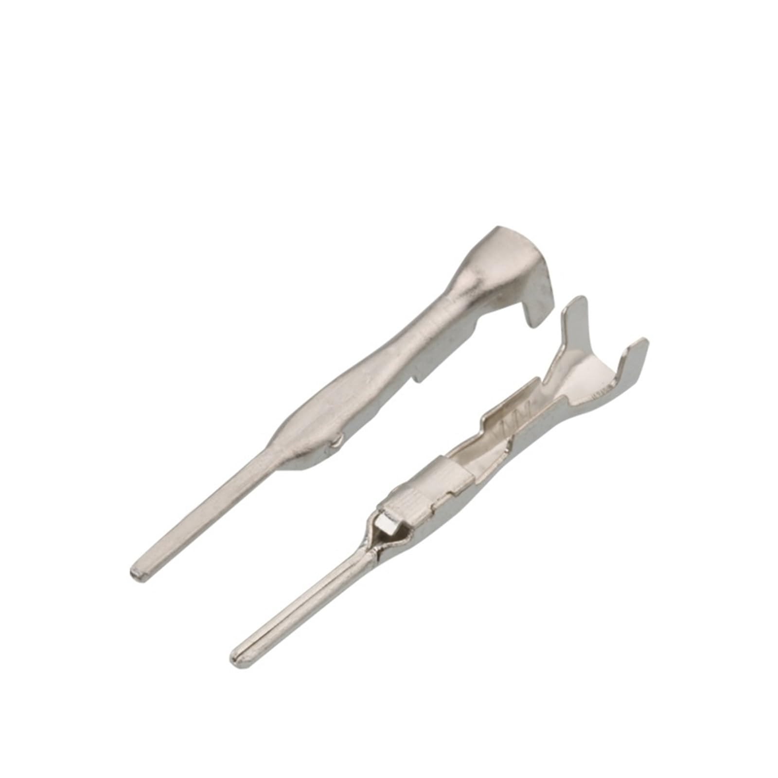 JUANZD 20/50/100/200/500 Stück G1 Automotive Messing verzinnt Crimp-Anschluss lose Spleißstifte Verdrahtungsstecker DJ613-G1×0,6A/8100-3177(Male,100 pcs) von JUANZD