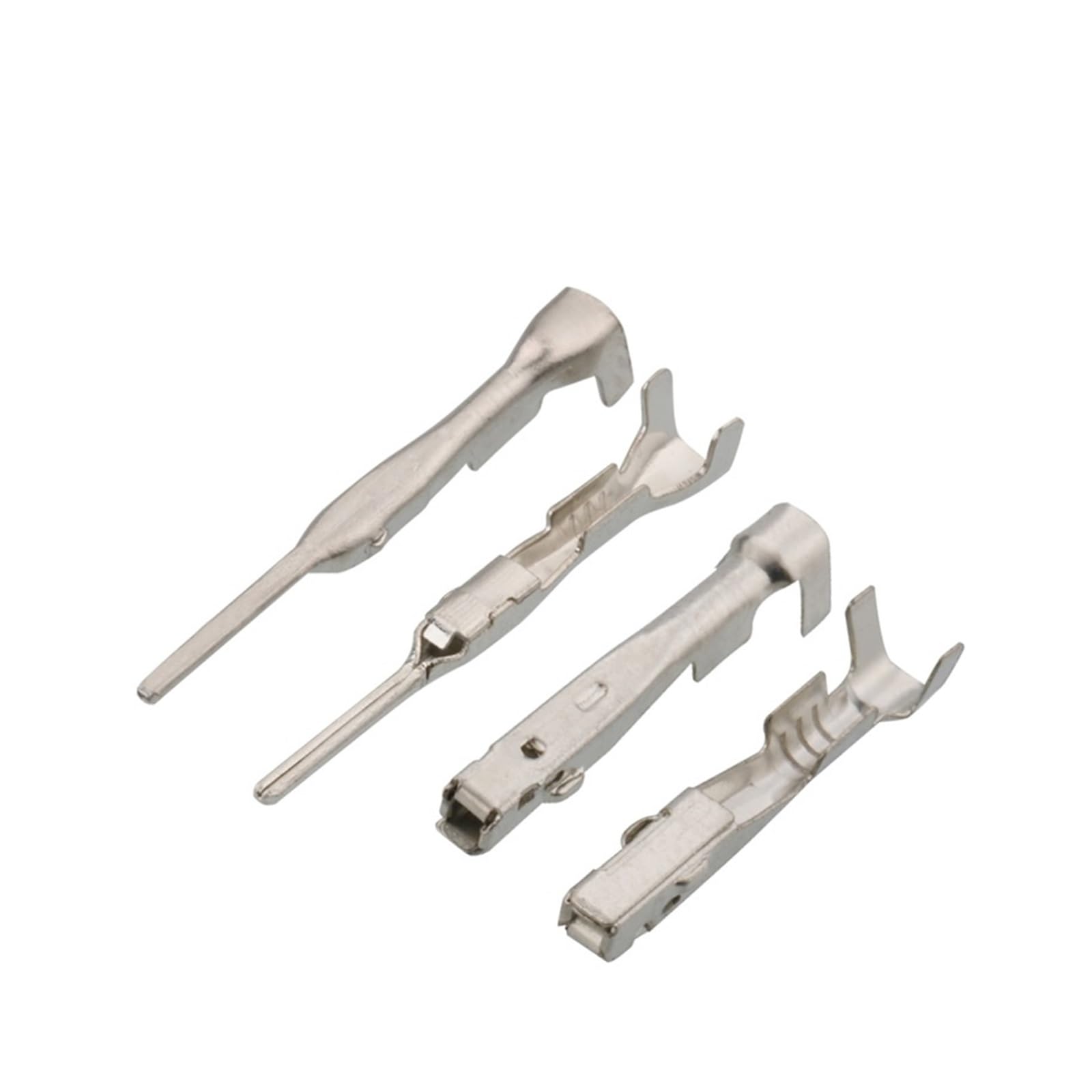 JUANZD 20/50/100/200/500 Stück G1 Automotive Messing verzinnt Crimp-Anschluss lose Spleißstifte Verdrahtungsstecker DJ613-G1×0,6A/8100-3177(Male Female,200 pcs) von JUANZD