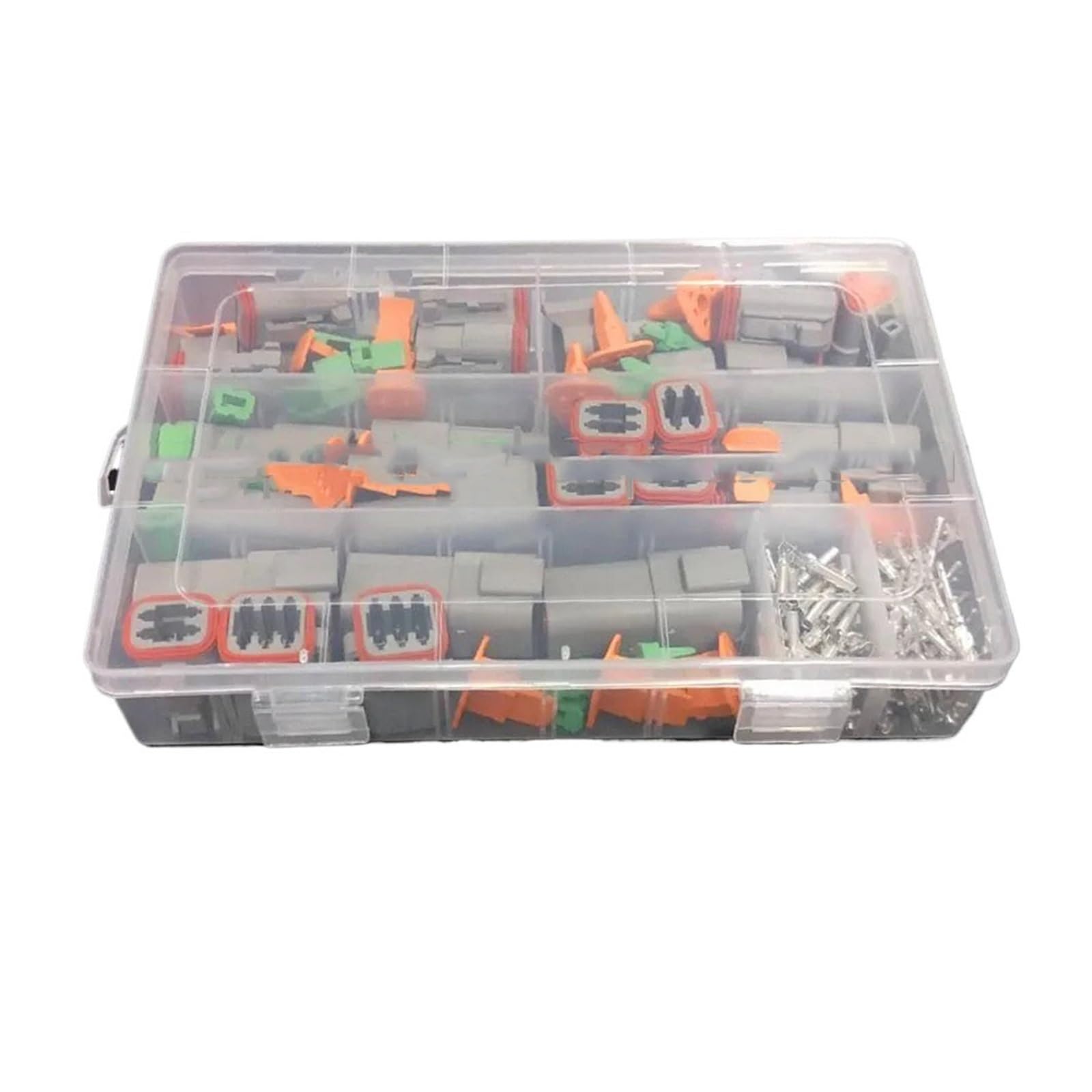 JUANZD 250 stücke DT Serie Wasserdicht Draht Stecker Kit DT06-2/3/4/6S DT04-2/3/4/6P Automotive Versiegelt Stecker Mit Pins Box von JUANZD