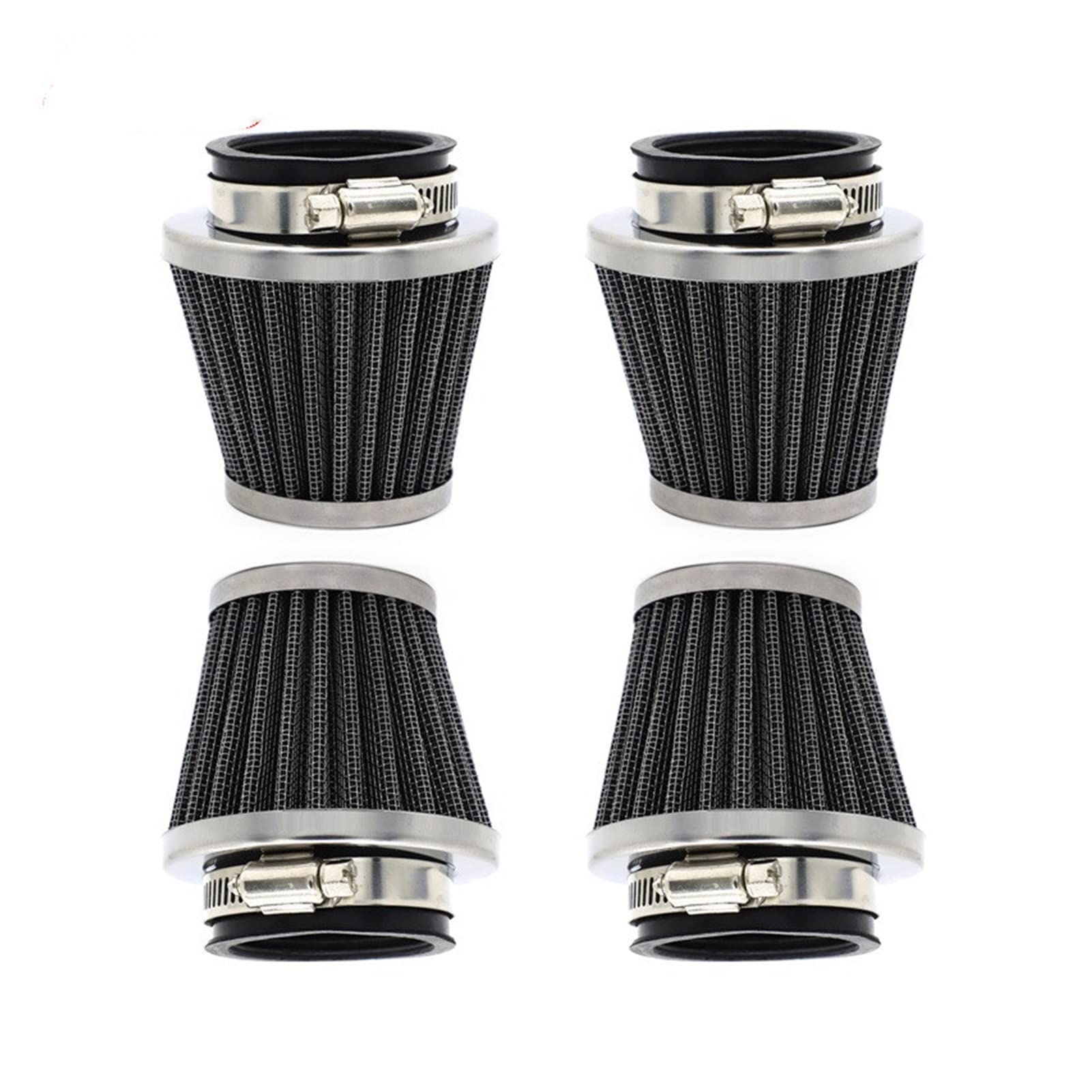 JUANZD 4X Luftfilter Pod 42mm Set Fit for MTX200 XL250RC CB650 GPZ1100 KZ900 KL250 KH400 Fit GT250 GT380 GT550 GS1000 RG250 von JUANZD